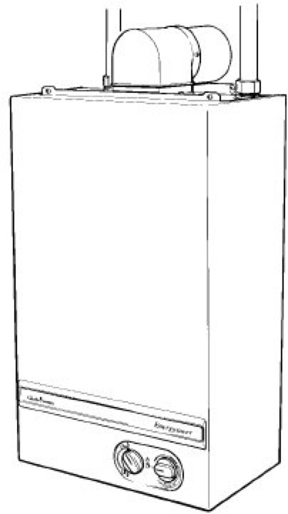Image of Glow Worm Energy Saver boiler - line diagram