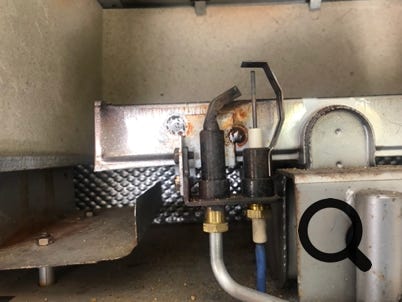 Potterton Profile pilot light assembly.